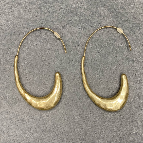 Dangle Crescent Earrings - Picture 2 of 6